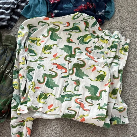 Carter's Kids Pajama Sets - Blue, Green, Gray, White - Picture 2 of 16